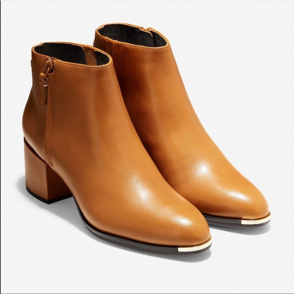 Cole Haan Grand Series Tan Leather Ambition Bootie